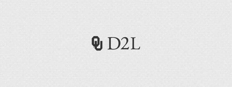 OU D2L, decorative image.